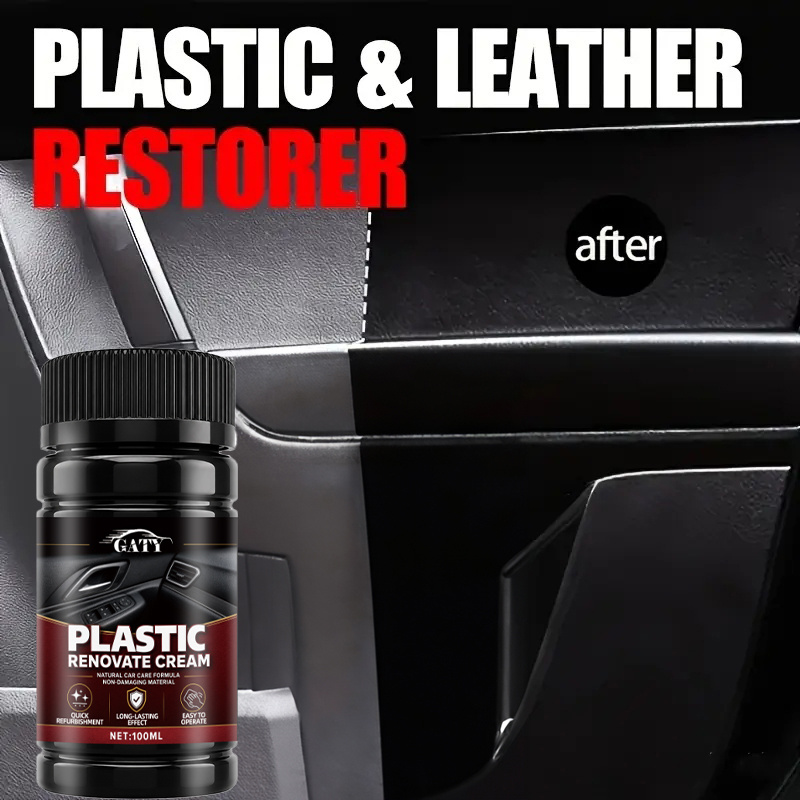 Trim Restorer Plastic - Kunststoff- und Innenraum-Auffrischungswachs, Reifenpflege, Gelb- und