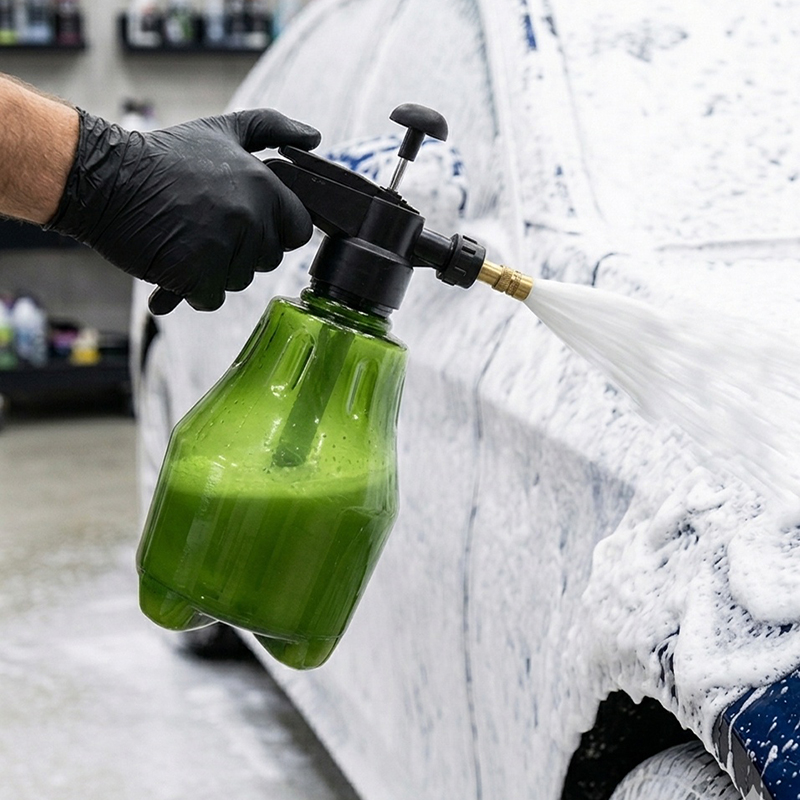 Foam Cannon Car Wash - 1,5L Auto-Waschsprühflasche Handgehaltener Auto-Waschkanne Druckluft-Sprühgerät für