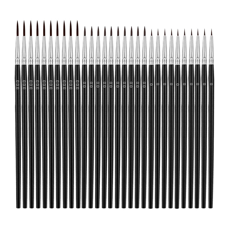 Detailing Brush Set - 30-teiliges Set mit feinen Detailpinseln, Miniatur-Malpinsel