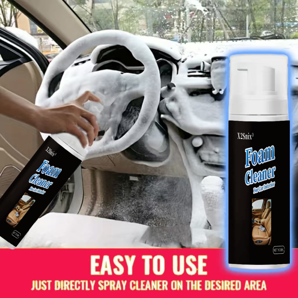 Leather Cleaner Interior - Neuer Multifunktionaler Schaumreiniger für Autoinnenräume, Fleckenentfernung