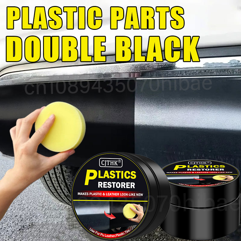 Leather Cleaner Interior - Kunststoff-Auffrischer für Autos, wieder schwarz glänzend,